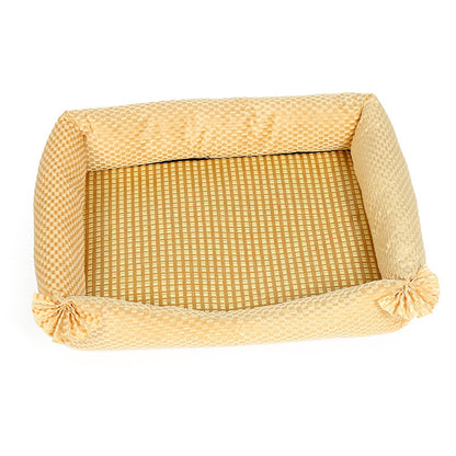 Cozy Through Every Season — Pet Bed with Cooling & Warmth Mat for Dogs & Cats