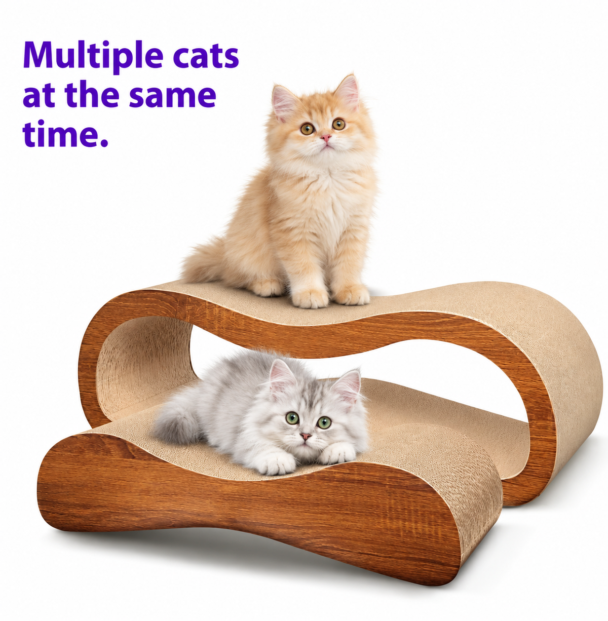 Happy Claws, Stylish Home — Oversized Corrugated Cat Scratching Board