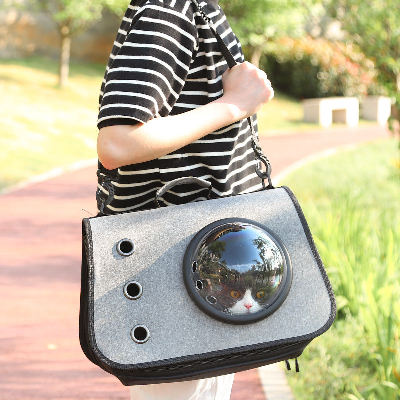 Little Adventures, Cozy Rides — Foldable Cat Carrier Backpack with Breathable Mesh