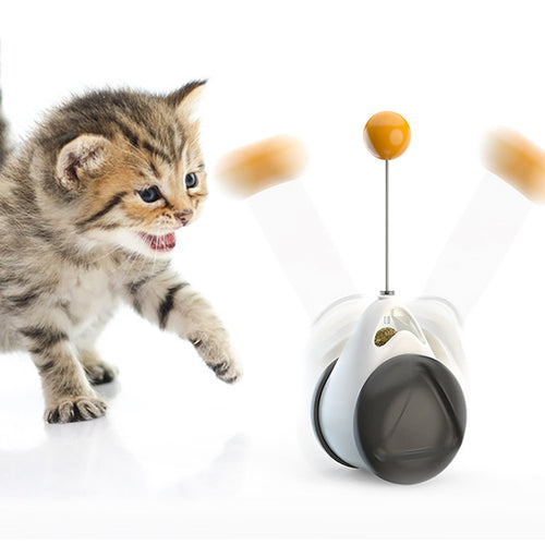 Wobble, Play & Treat — Interactive Treat-Dispensing Cat Toy