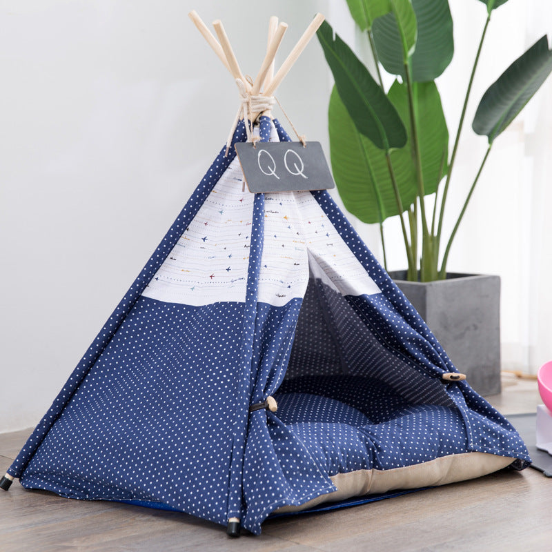 Their Own Little Hideaway — Cozy Canvas Pet Tent for Small & Medium Dogs