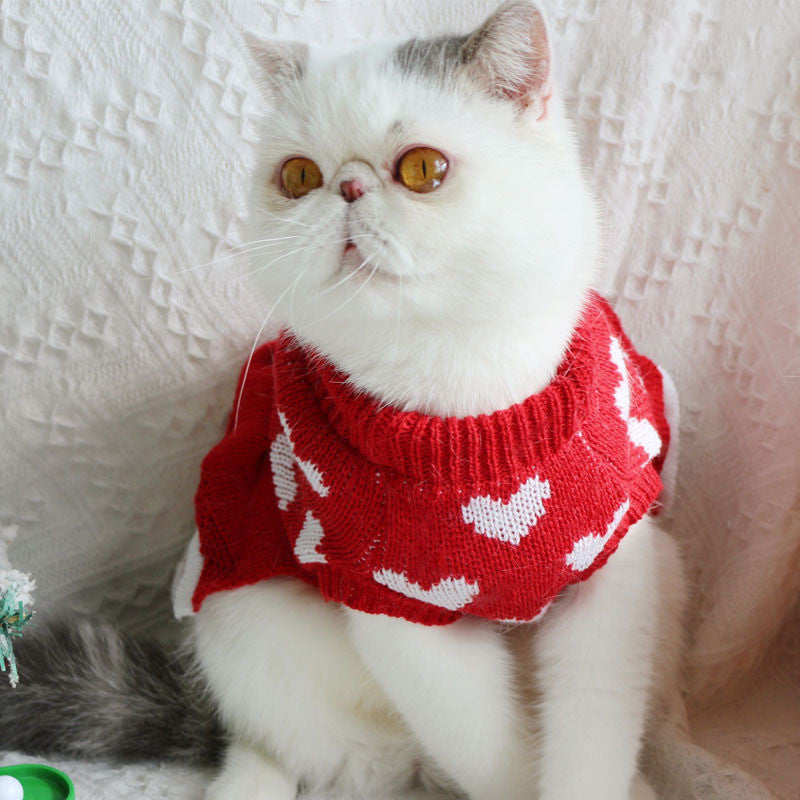 Festive Princess Dress Sweater for cats or Dogs at Christmas