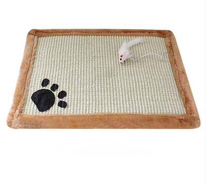 Happy Claws, Happier Home — Jute Cat Scratching Mat for Scratching & Stretching
