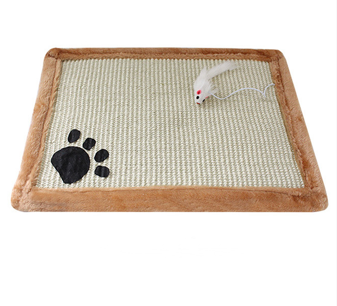 Happy Claws, Happier Home — Jute Cat Scratching Mat for Scratching & Stretching