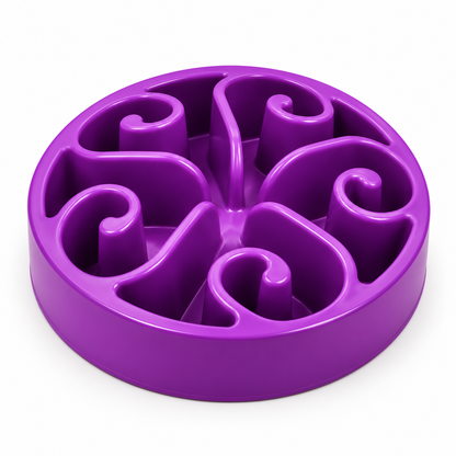Slow Feeder Bowl for Cats and Dogs - Puzzle Design