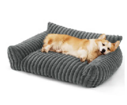 Snoozy Dream — Plush Dog Sofa Bed with Supportive Cushioning & Washable Cover