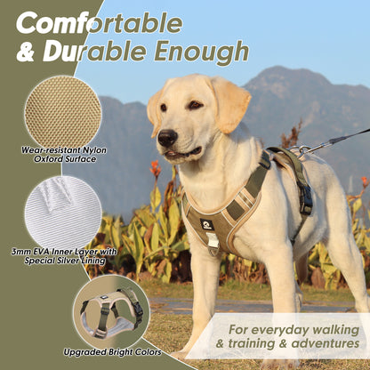 Walk Together with Confidence — Reflective No-Pull Dog Harness with Control Handle