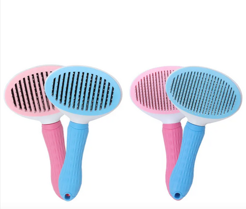 Less Loose Fur, More Cuddles — Self-Cleaning Grooming Brush for Dogs & Cats