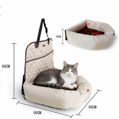 New Multifunctional Pet Car Bed with Thick Cushion