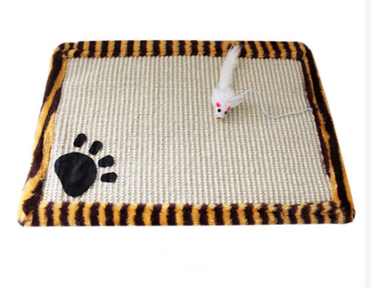 Happy Claws, Happier Home — Jute Cat Scratching Mat for Scratching & Stretching
