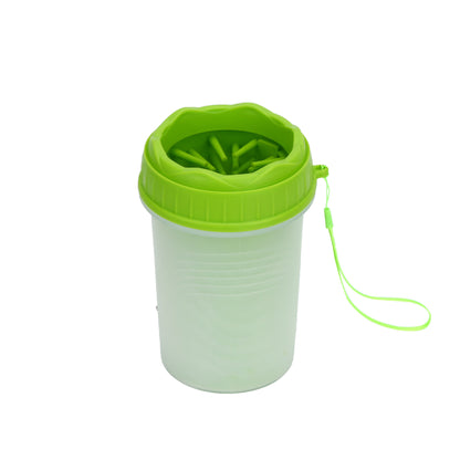Pet Foot Wash Cup for Dogs - Cleaning Tool and Brush