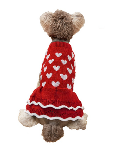 Festive Princess Dress Sweater for cats or Dogs at Christmas