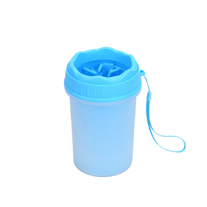 Pet Foot Wash Cup for Dogs - Cleaning Tool and Brush