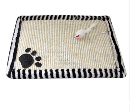 Happy Claws, Happier Home — Jute Cat Scratching Mat for Scratching & Stretching