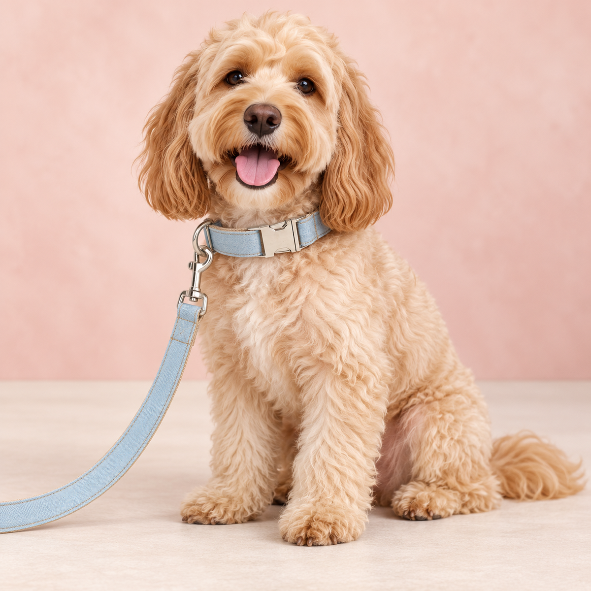 High Quality Blue Denim Leash for Pet Dogs