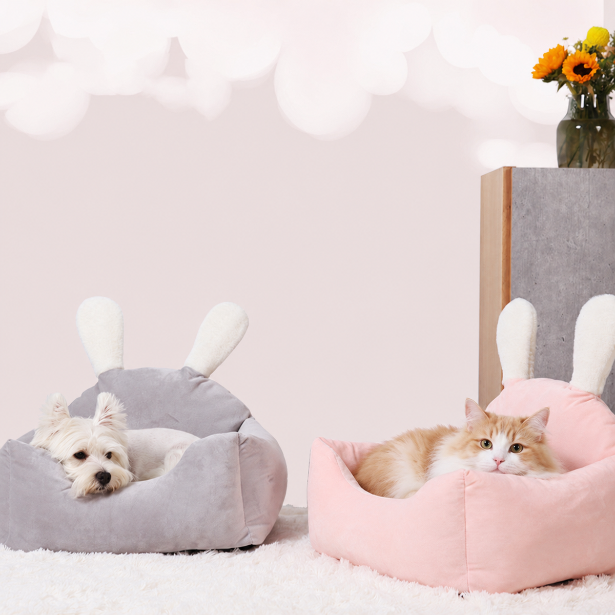 Universal Bed with Washable Cushion for Small Dogs & Cats