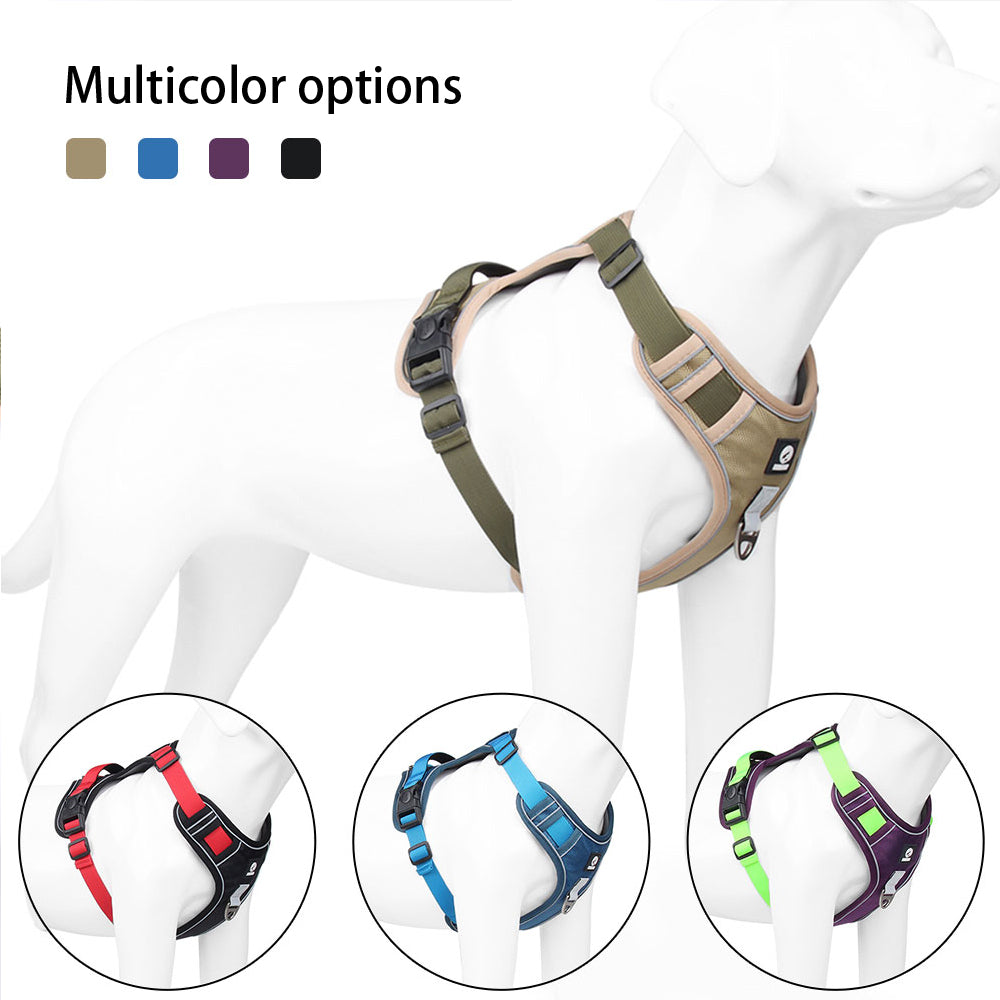 Walk Together with Confidence — Reflective No-Pull Dog Harness with Control Handle