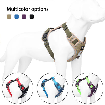 Walk Together with Confidence — Reflective No-Pull Dog Harness with Control Handle