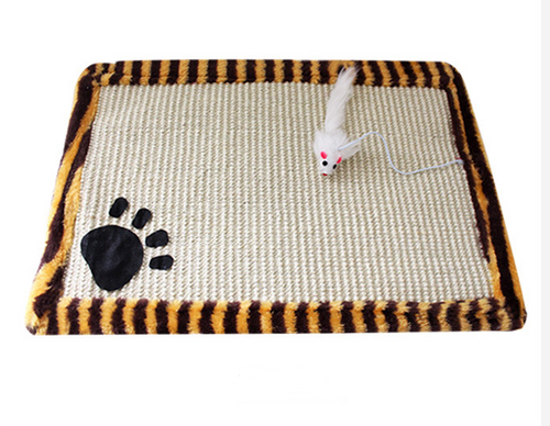 Happy Claws, Happier Home — Jute Cat Scratching Mat for Scratching & Stretching