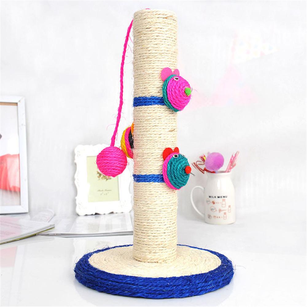 Scratch, Stretch & Play — Sisal Cat Scratching Post with Toy Ball