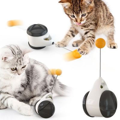 Wobble, Play & Treat — Interactive Treat-Dispensing Cat Toy