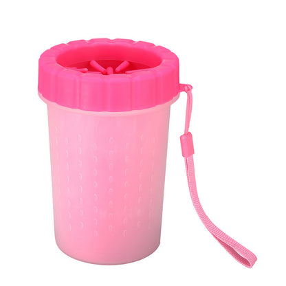 Pet Foot Wash Cup for Dogs - Cleaning Tool and Brush