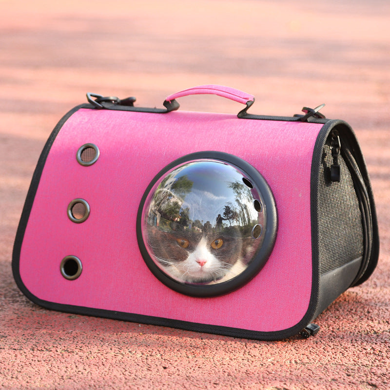 Little Adventures, Cozy Rides — Foldable Cat Carrier Backpack with Breathable Mesh