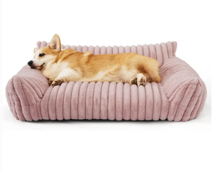Snoozy Dream — Plush Dog Sofa Bed with Supportive Cushioning & Washable Cover