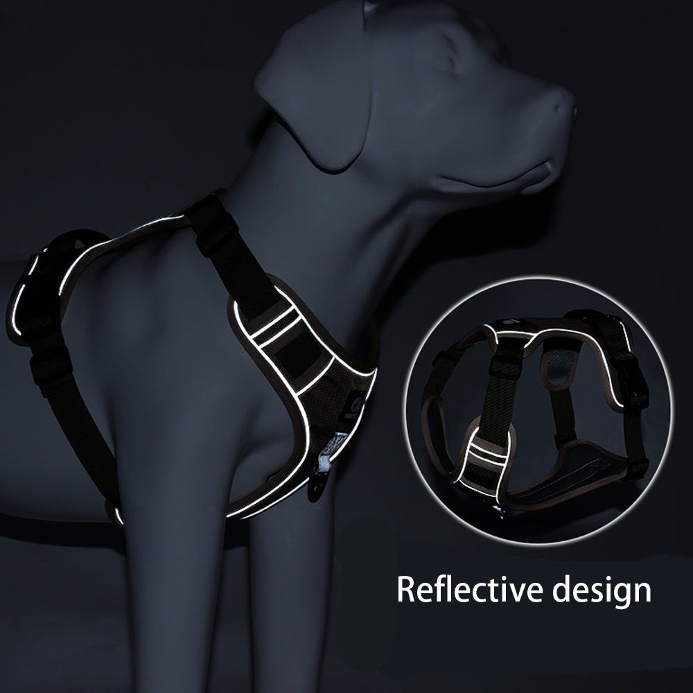 Walk Together with Confidence — Reflective No-Pull Dog Harness with Control Handle