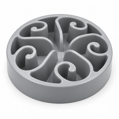 Slow Feeder Bowl for Cats and Dogs - Puzzle Design