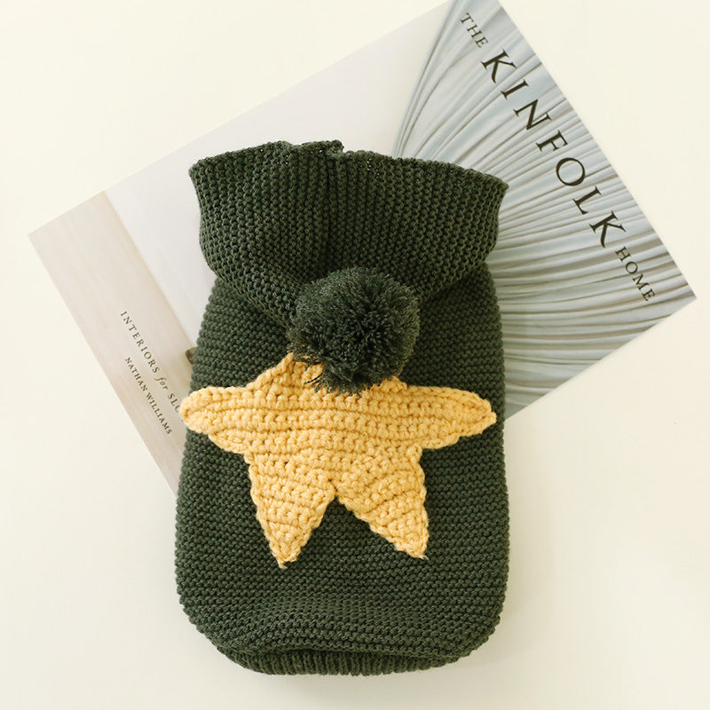 Cozy Little Stars Sweater for Dogs & Cats — Autumn & Winter Warmth