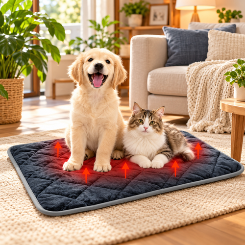 Self-Heating Pet Warmer Mat for Cats and Dogs