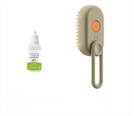 Portable Mini Pet Massager and Bath Brush with Spray