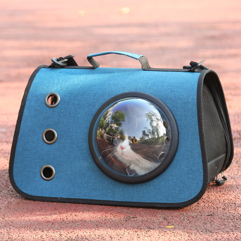 Little Adventures, Cozy Rides — Foldable Cat Carrier Backpack with Breathable Mesh