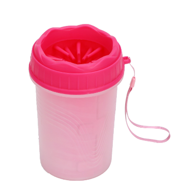 Pet Foot Wash Cup for Dogs - Cleaning Tool and Brush