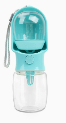 Sip, Snack & Explore — Portable Pet Water Bottle with Built-In Food Storage