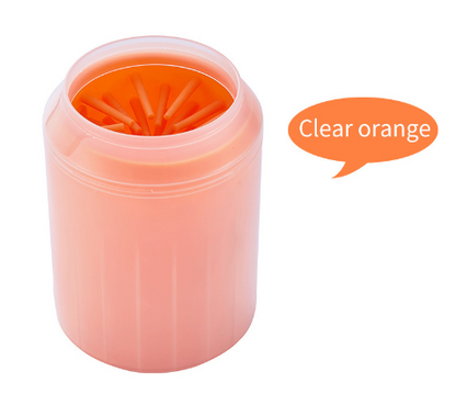 Pet Foot Wash Cup for Dogs - Cleaning Tool and Brush