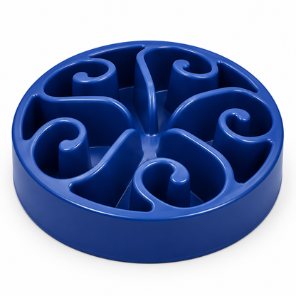 Slow Feeder Bowl for Cats and Dogs - Puzzle Design