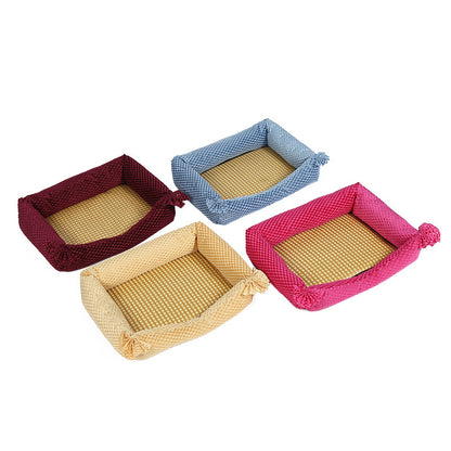 Cozy Through Every Season — Pet Bed with Cooling & Warmth Mat for Dogs & Cats