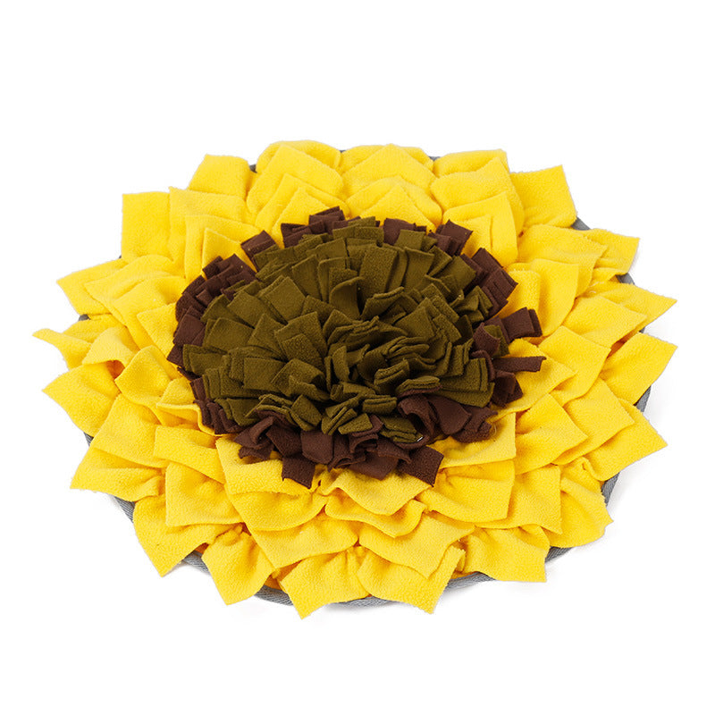 Sniff, Seek & Snack — Sunflower Snuffle Mat for Slow Feeding & Enrichment