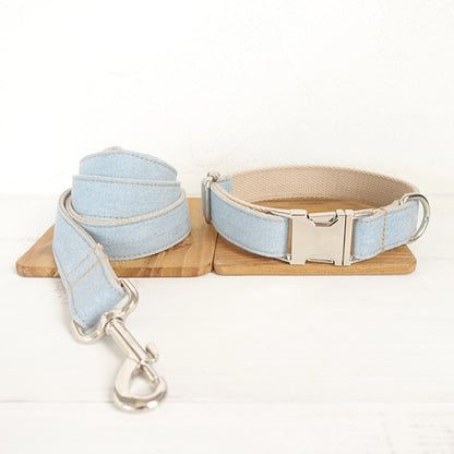 High Quality Blue Denim Leash for Pet Dogs