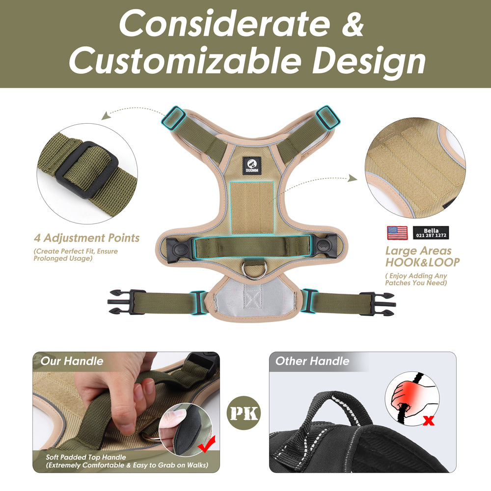 Walk Together with Confidence — Reflective No-Pull Dog Harness with Control Handle