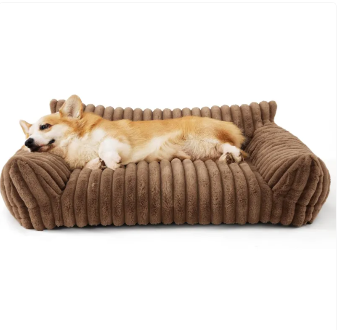 Snoozy Dream — Plush Dog Sofa Bed with Supportive Cushioning & Washable Cover