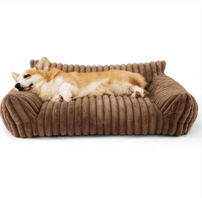 Snoozy Dream — Plush Dog Sofa Bed with Supportive Cushioning & Washable Cover