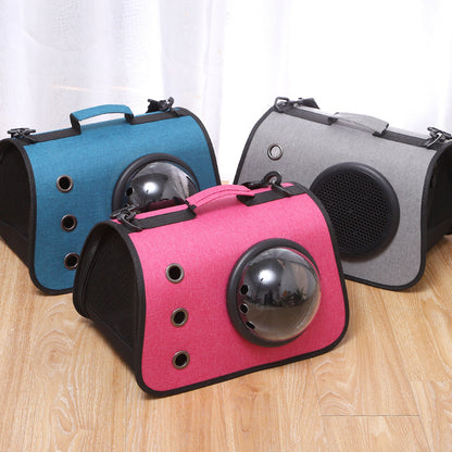 Little Adventures, Cozy Rides — Foldable Cat Carrier Backpack with Breathable Mesh