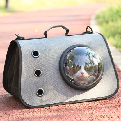 Little Adventures, Cozy Rides — Foldable Cat Carrier Backpack with Breathable Mesh