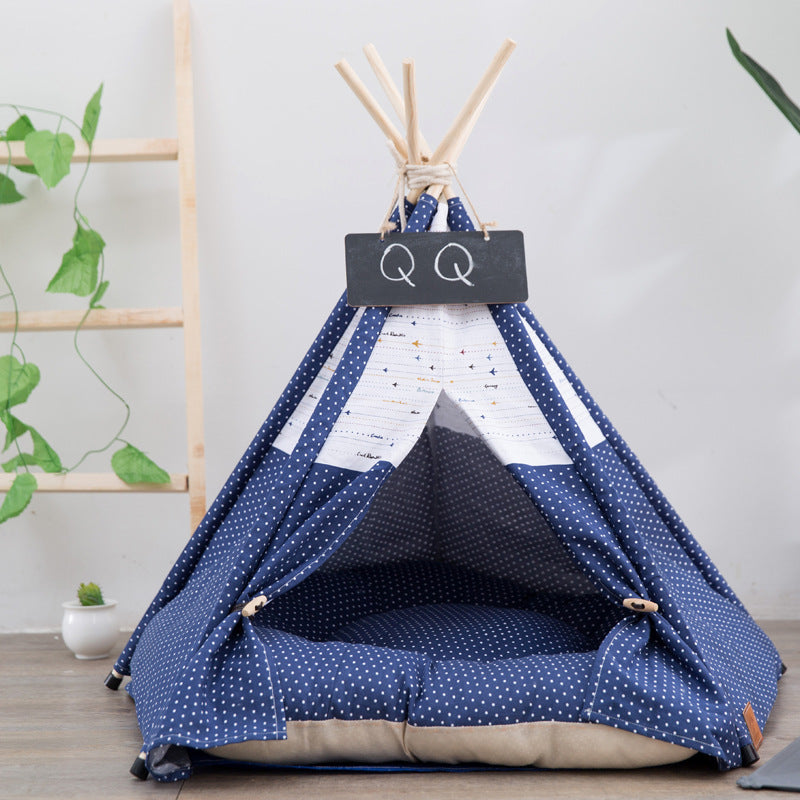 Their Own Little Hideaway — Cozy Canvas Pet Tent for Small & Medium Dogs