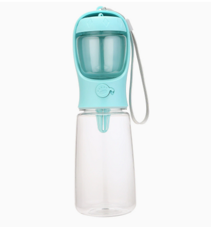Sip, Snack & Explore — Portable Pet Water Bottle with Built-In Food Storage