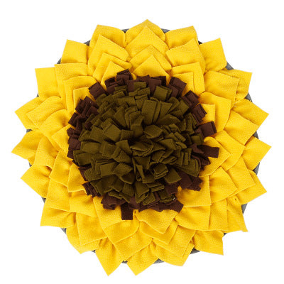 Sniff, Seek & Snack — Sunflower Snuffle Mat for Slow Feeding & Enrichment