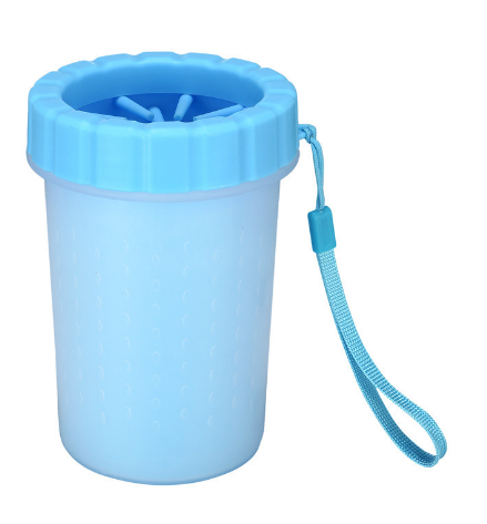 Pet Foot Wash Cup for Dogs - Cleaning Tool and Brush